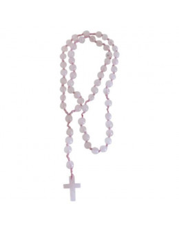 Chapelet pierres fines 6 mm - Quartz rose