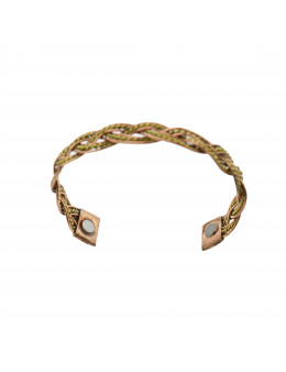 Bracelet 2 cuivres avec aimant à chaque extrémité
