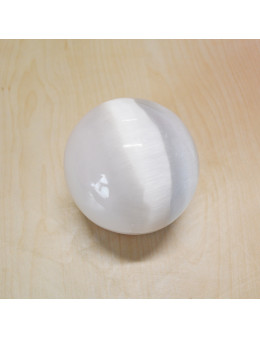 Sphère Sélénite - Diamètre 6,5 cm