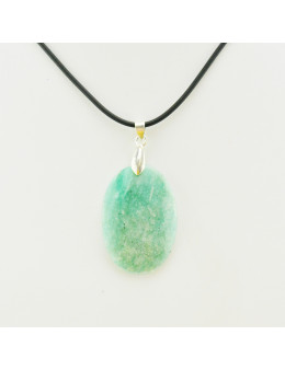 Pendentif Amazonite ovale + cordon