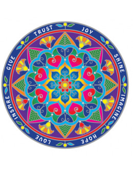 Symbole autocollant pour vitre - Mandala Inspiration