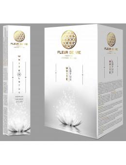 Encens baguette Fleur de vie 15g - Lotus blanc