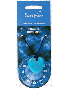 Pendentif coeur Zodiac Turquoise
