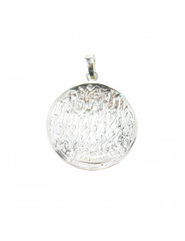 Pendentif médaille Archanges argent 925 - Diamètre 3 cm