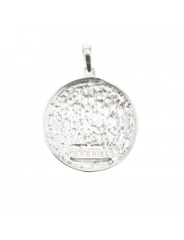 Pendentif médaille Archanges argent 925 - Diamètre 3 cm