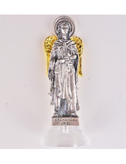 Statuettes Archanges 7,5 cm avec base plexi cristal