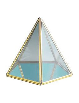 Pentadome en verre et laiton