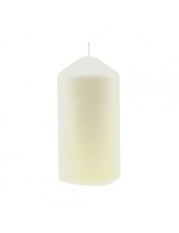 Grande bougie cylindrique ivoire