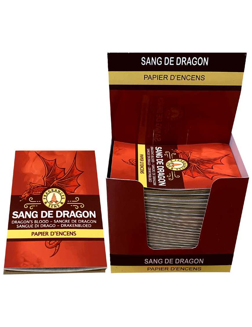 Papier d'encens Fragrances & Sens Sang de Dragon