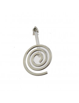 Pendentif Argenté Porte Donut / Pi 