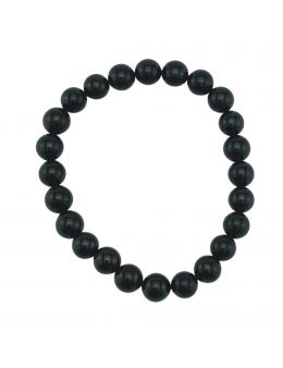 Bracelet perles - Tourmaline noire