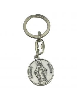 Porte clé Acier - Vierge Marie 