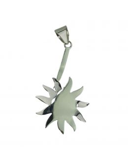 Pendentif acier - Soleil