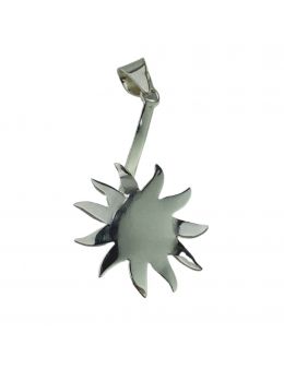 Pendentif acier - Soleil