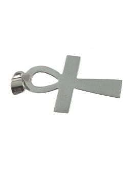 Pendentif Croix Ankh - Argent - 4 cm