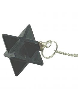Pendule étoile Merkaba - Tourmaline 