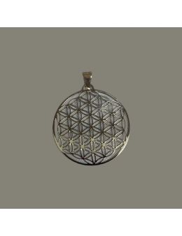 Pendentif Fleur de vie -Acier inoxydable- 4 cm