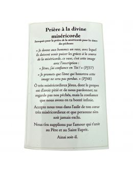 Bougie de neuvaine 9 jours 100% végétal avec autocollant du Christ miséricordieux