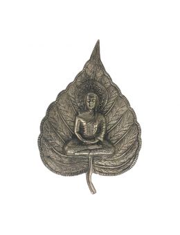 Décoration feuille bouddha - Acier - 27 cm