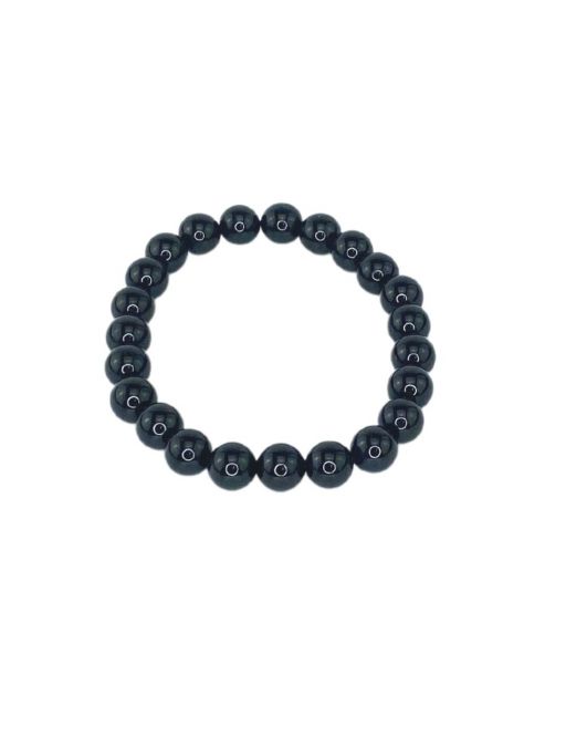Bracelet perles 8mm - Obsidienne noire