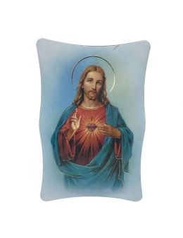 Images Sacré Coeur de Jésus sur bois