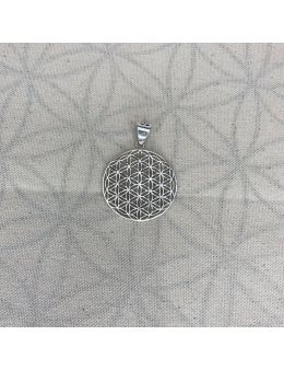 Pendentif Argent - Fleur de vie - 40 mm