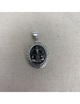 Pendentif Argent /Noir - Ganesh