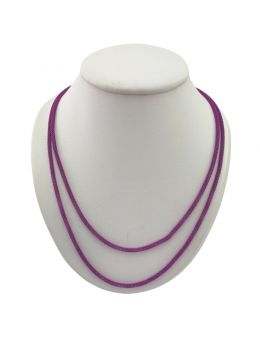 Chaine métal imitation peau de serpent - Fushia