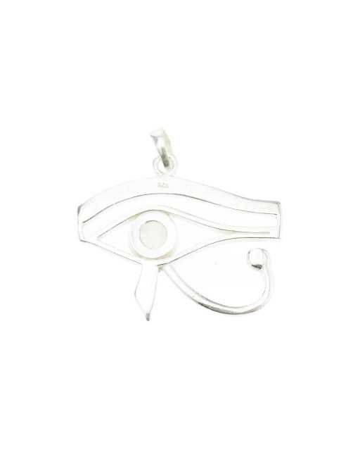 Pendentif Oeil d'Horus argent 925 et pierres