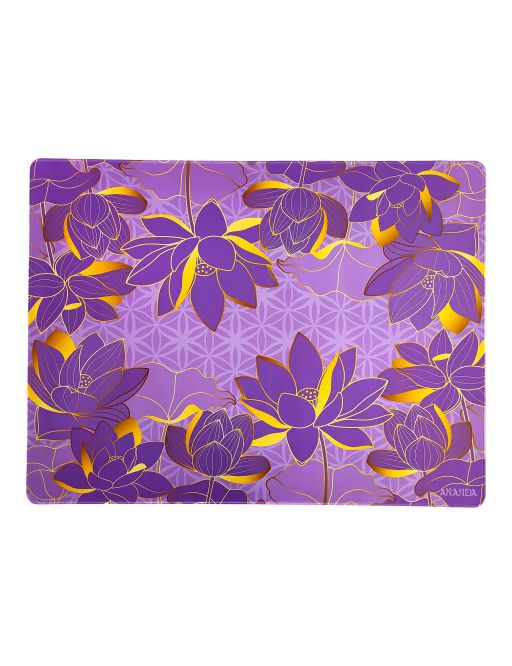 Tapis Cartomancie Ananda - 79 x 60 cm - Fleurs Violettes
