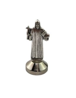Statue métal Benoit + médaille pm base/aimant 