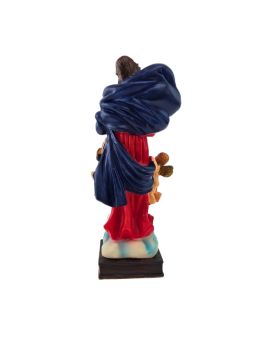 Statue Marie qui défait les noeuds en résine - 15 cm