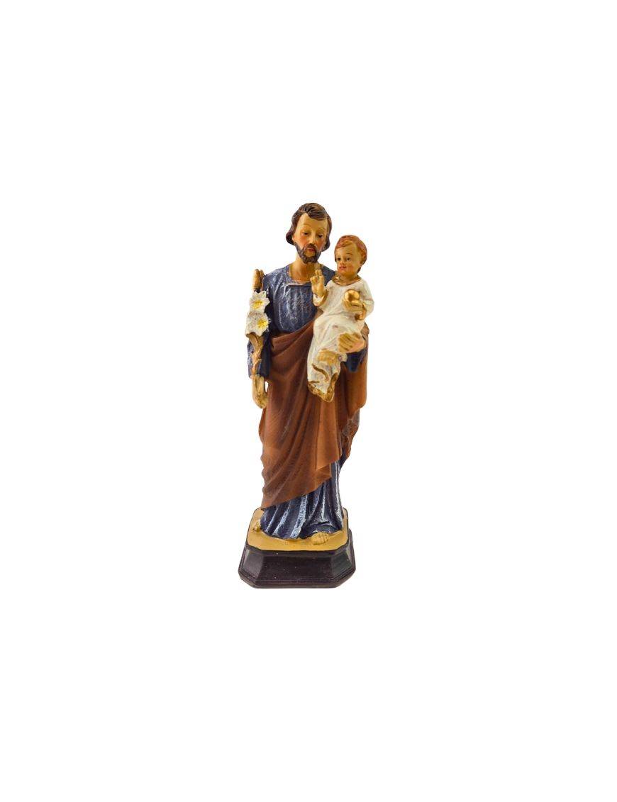 Statue Saint Joseph en résine - 15 cm