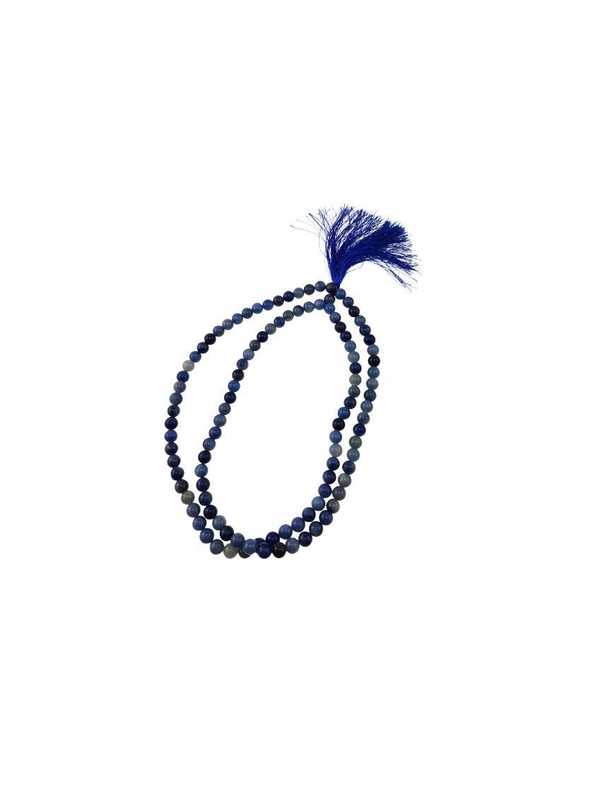 Malas - 108 perles - Agate Bleue 