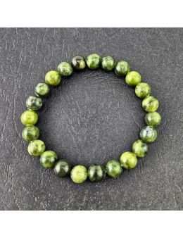 Bracelet perles 8mm - Jade impérial