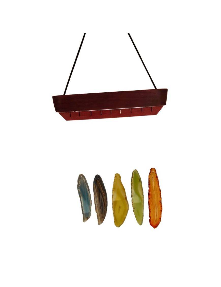 Carillon lames d'agates colorées - 150 g