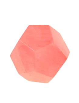 Solide de platon dodécaèdre quartz rose