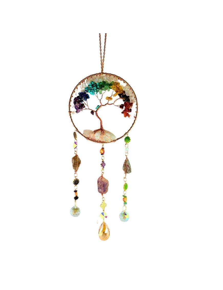 Attrape rêves Arbre de vie 7 chakras 