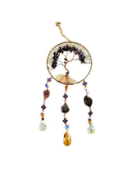 Attrape rêves Arbre de vie 7 Améthyste et Quartz Blanc Attrape rêves Arbre de vie 7 Améthyste et Quartz Blanc