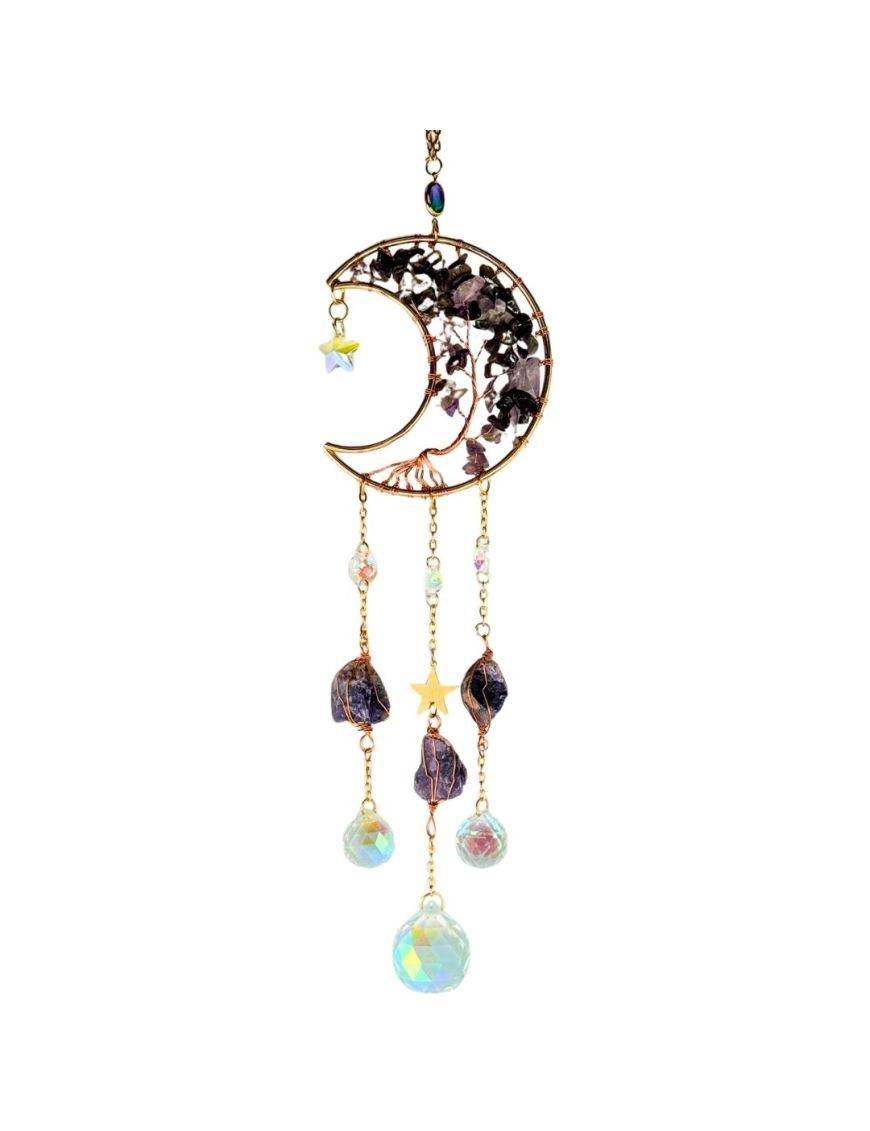 Attrape rêves Croissant de Lune Améthyste