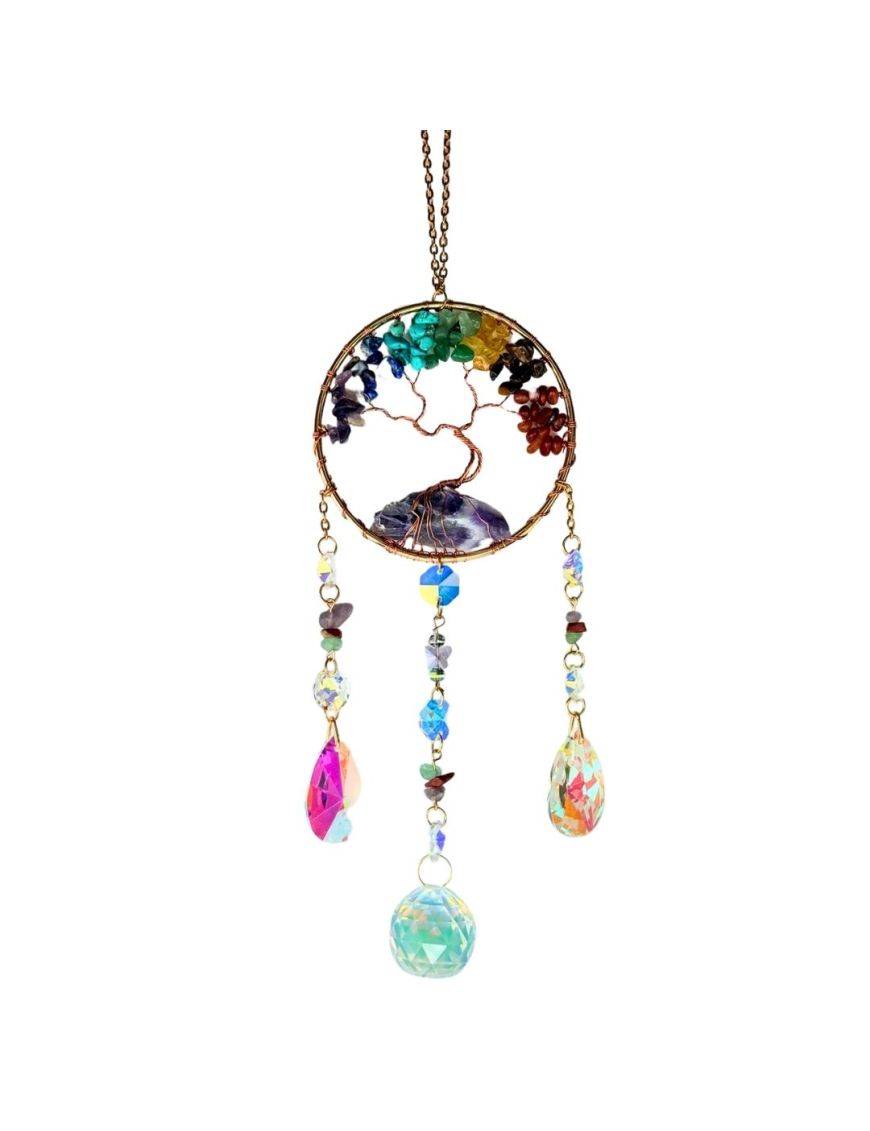 Attrape rêves Arbre de Vie 7 Chakras
