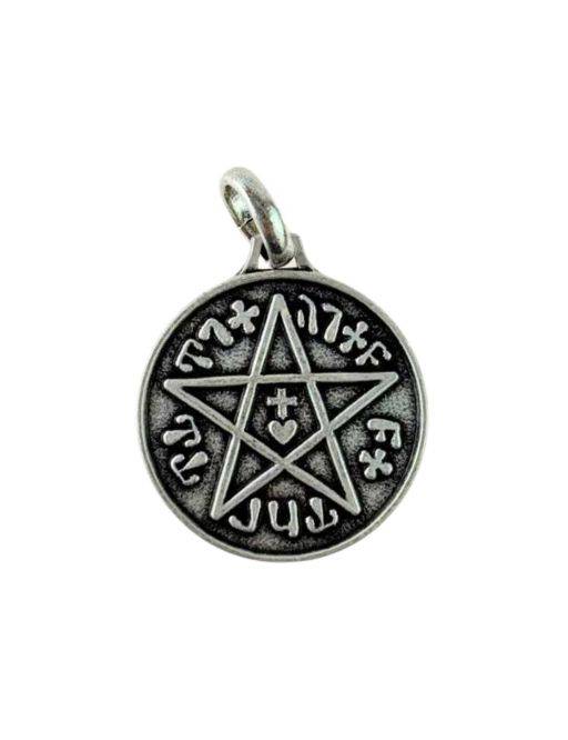 Médaille talismanique - Pentacle Sceau de Salomon + Pentagramme
