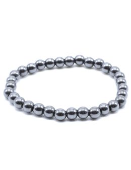 Bracelet Hematite perles 6mm