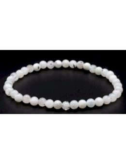 Bracelet Labradorite Blanche perles 4mm
