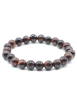 Bracelet Oeil de Taureau perles 8mm
