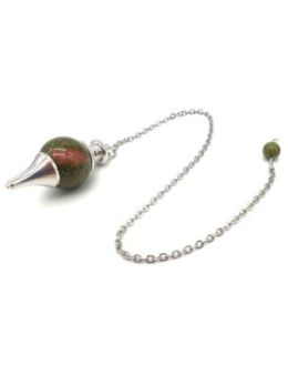 Pendule sphère Unakite 4cm