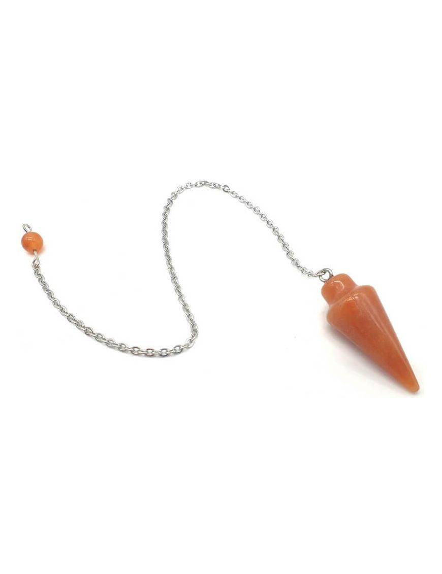 Pendule Goutte Aventurine Orange 3cm