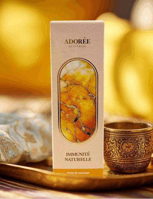 Immunité Naturelle - Huile de massage artisanale Adorée - 150 mL