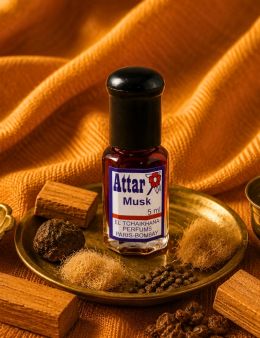 Essence concentrée d'Inde - Attar - Musc noir - 5mL