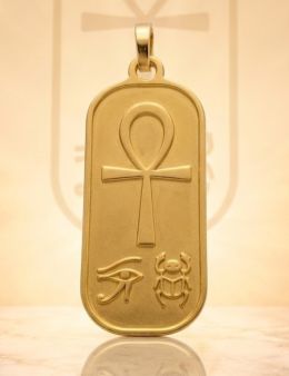 Pentacle d'Hathor + Croix d'Ankh - Médaille talismanique